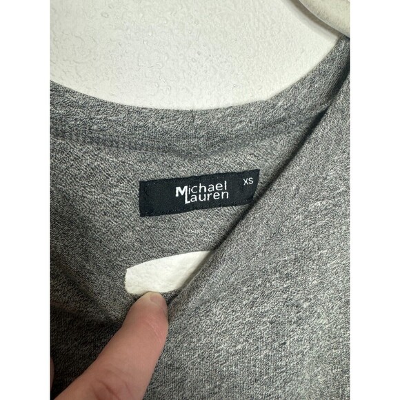 Michael Lauren XS Revolve Alonzo Laser Cut Out Back Muscle Tank Top Gray NWT - Picture 4 of 9